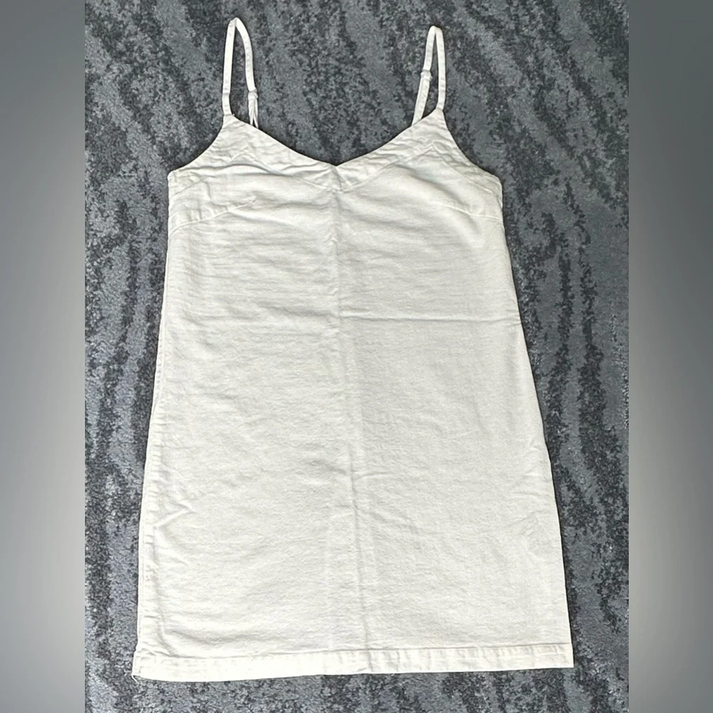 Rhythm Minidress White V-Neck Spaghetti Straps Cotton/Rayon size XS - Picture 2 of 9